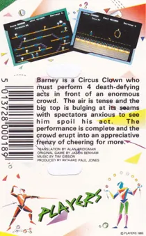 Bigtop Barney (UK) (1986) box cover back